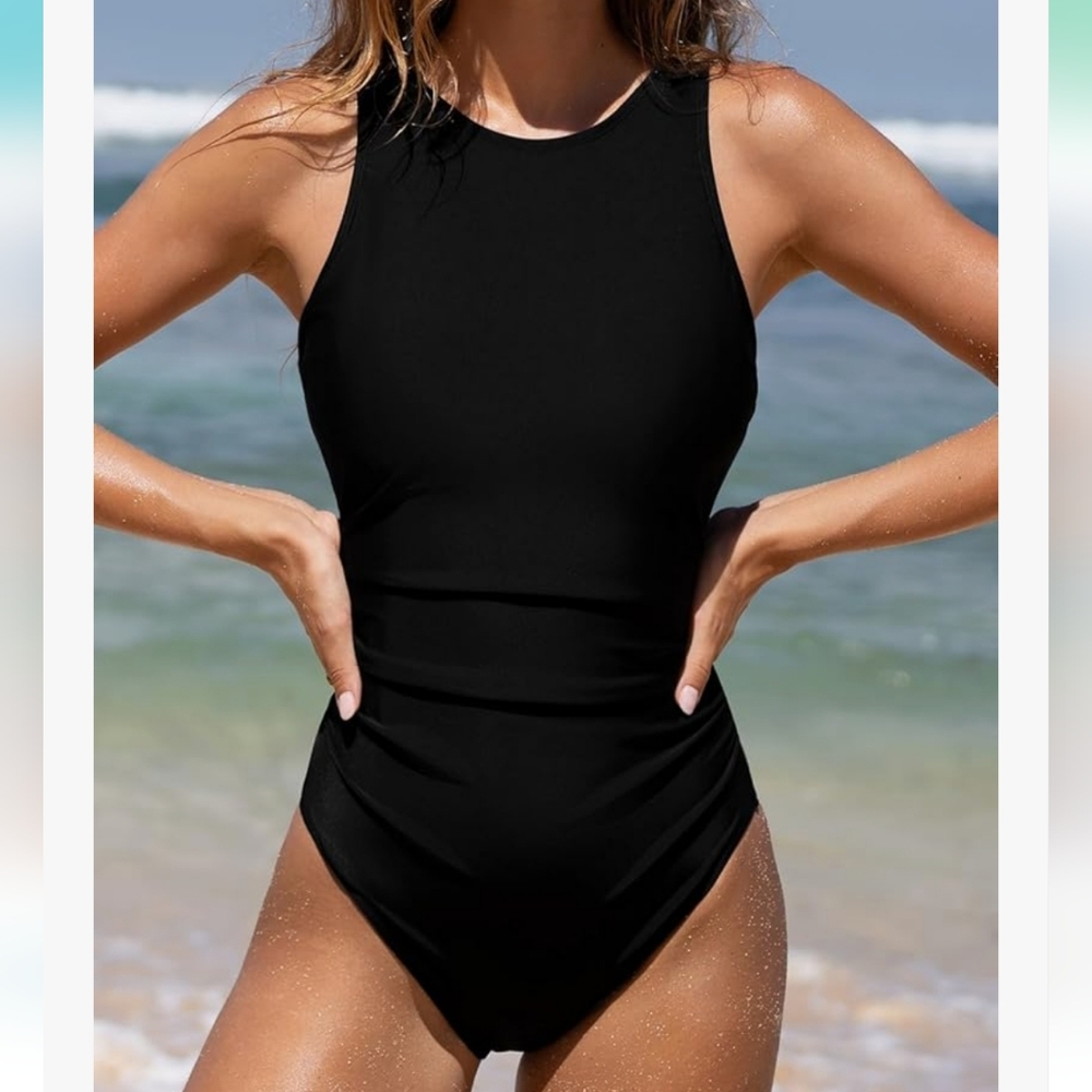 Cupshe Black One Piece Swimsuit
